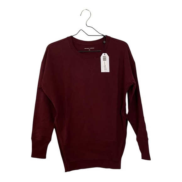 Universal Standard Black Cherry Deep Red Fiona Open Side Sweatshirt Size 4XS NEW - Picture 1 of 9